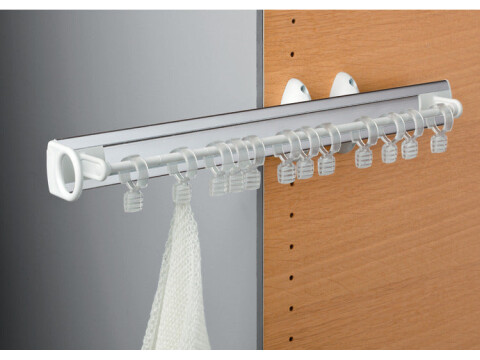 W/Robe PO Scarf Rack 8 Hooks 505mm White