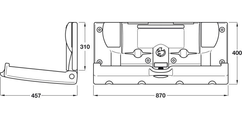 Baby Change Unit Horizontal Style OffWht