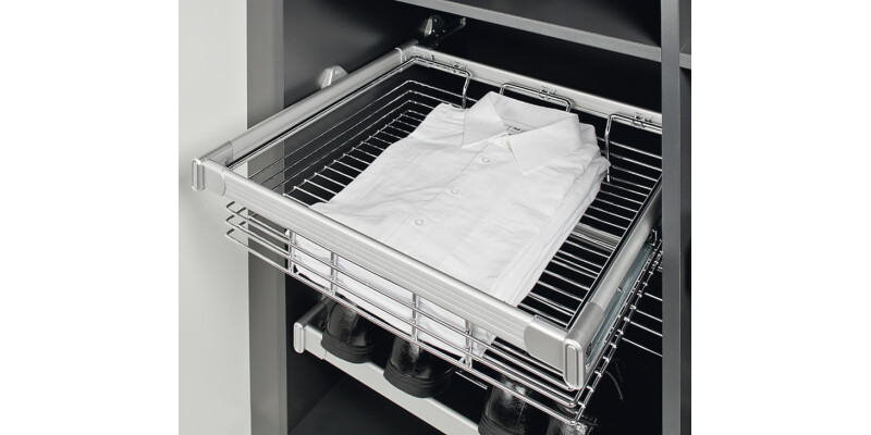 Vibo Elite Wire Bskt 731x151x510mm Slv