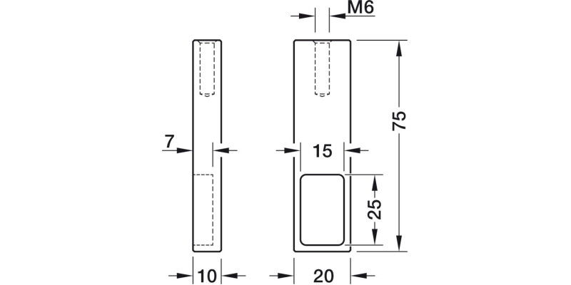 W/Robe Rail (Sqr) End Supp Shelf M Brush