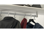 W/Robe Rail (Sqr) Centre Support M Brush