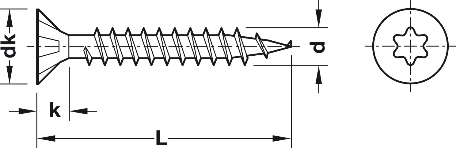 Spax Scr Ful Csk T10 D3x25mm Blk ZP