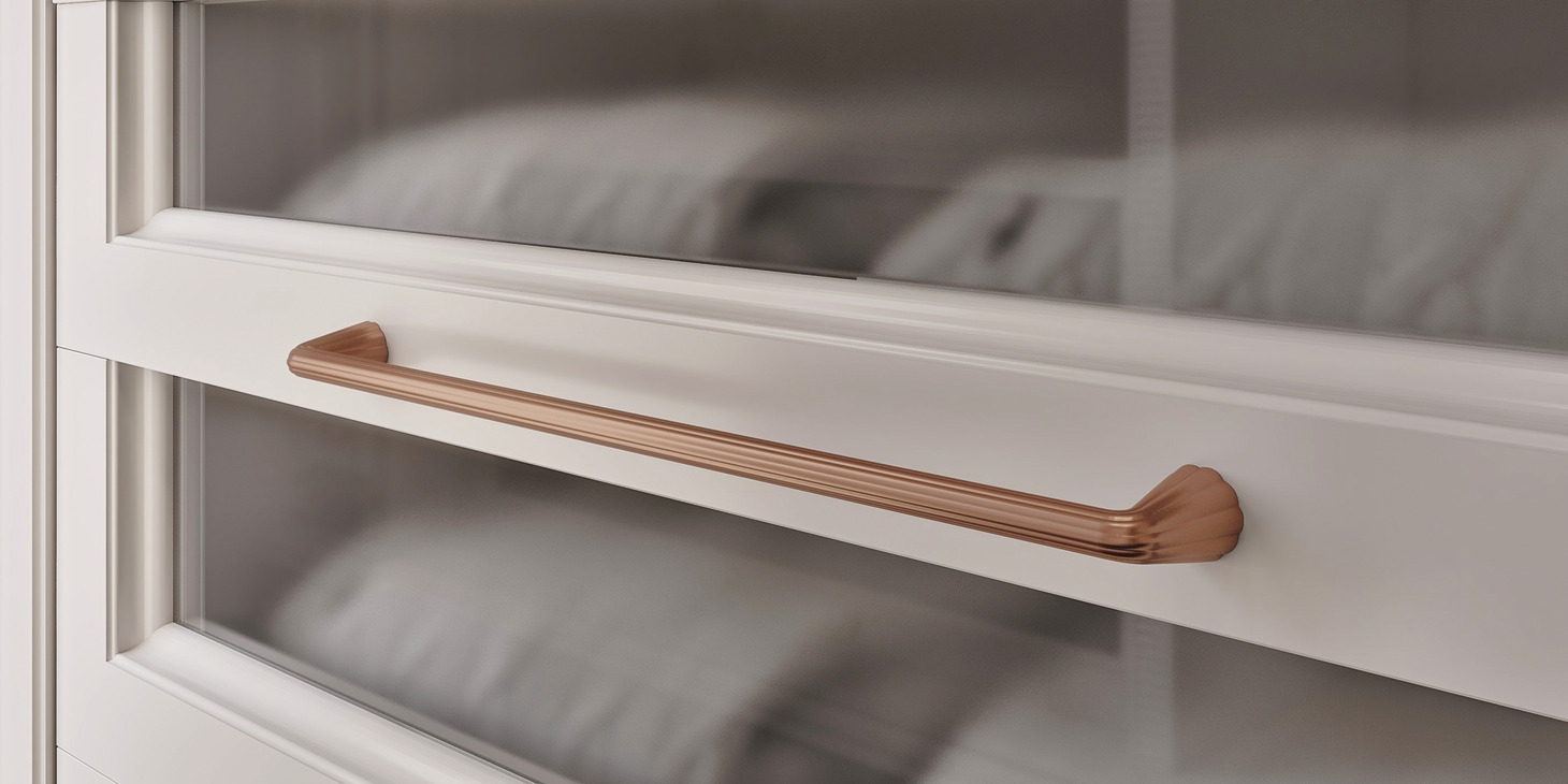 Scallop Pull Hdl ZA Mt.Brs Eff 160mm cc