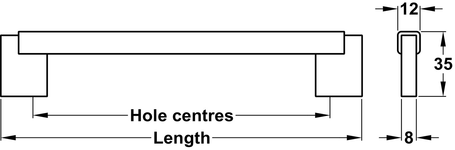 Duo Mini D Hdl Alu Lava/Oak 320mm cc