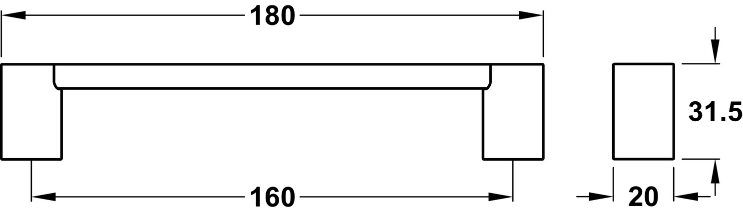 Fusion Pull Hdl ZA Bru Brs Cava 160mm cc