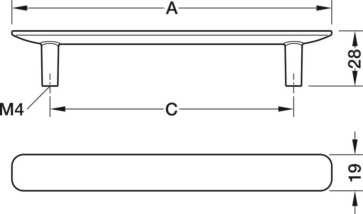 Ashton Pull Hdl ZA Gold Col Bru 160mm cc