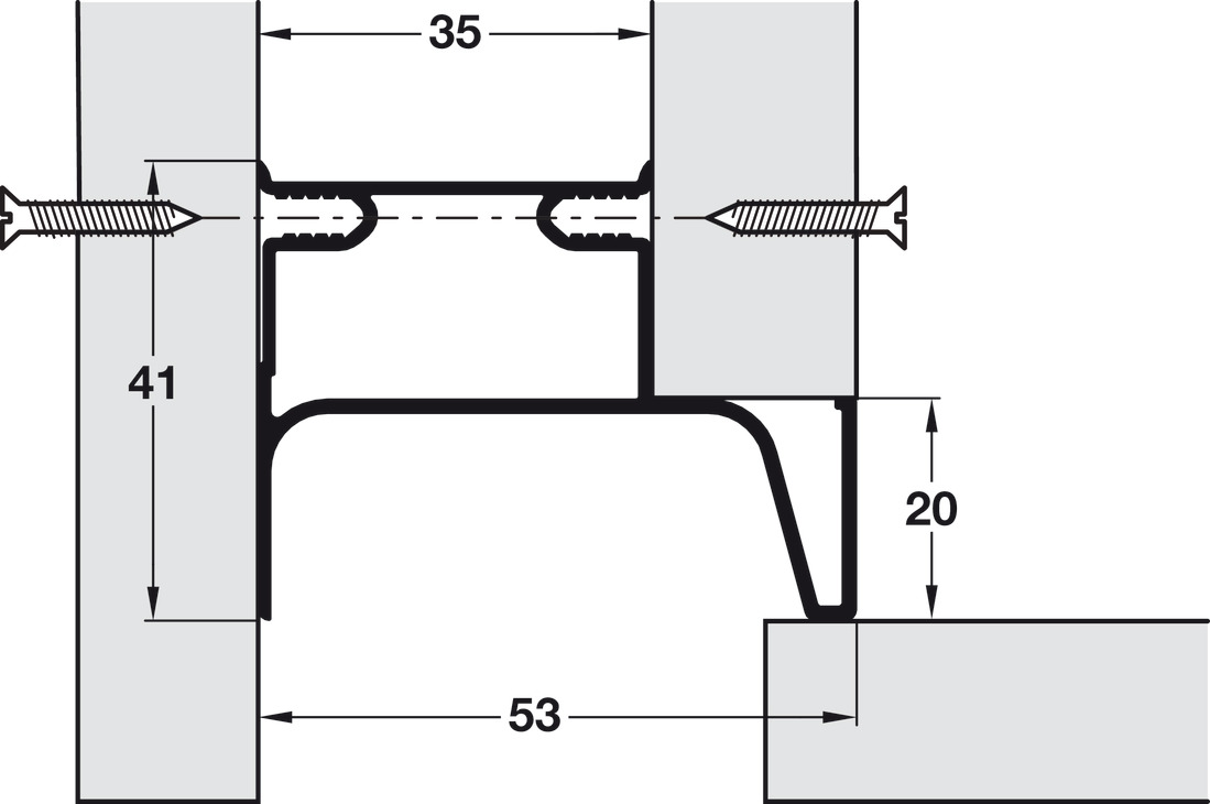 Gola Sys E Prof Vrt End 2.4m Alu OakV