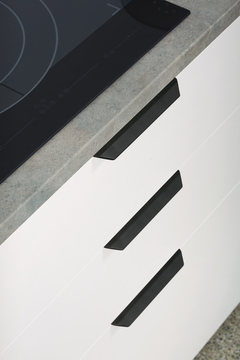 Vann Pull Hdl ZA Matt Blk 256mm cc