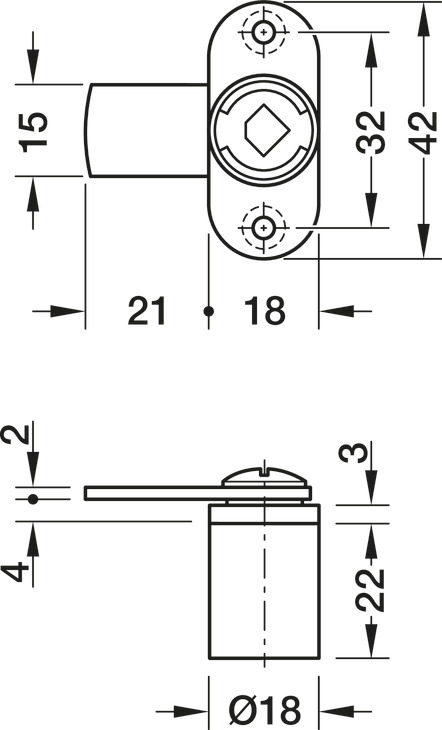 Symo3000 Cam Lockcase 22mm Dir.A Blk