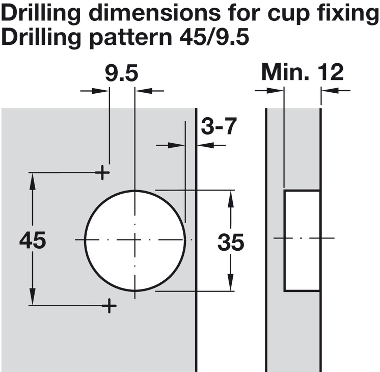 M310 155D Hinge Qck FO 48/6 wo SC