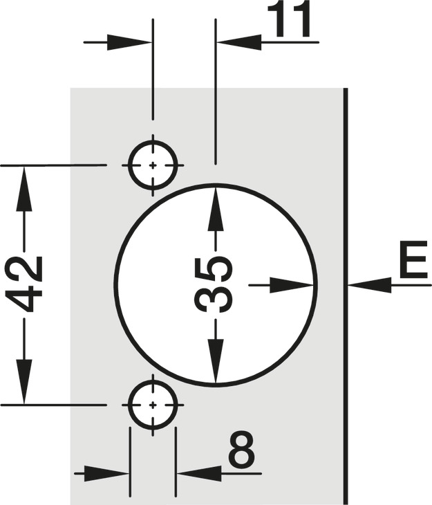 Tiomos 110D Hinge Clk HO Imp w SC NP