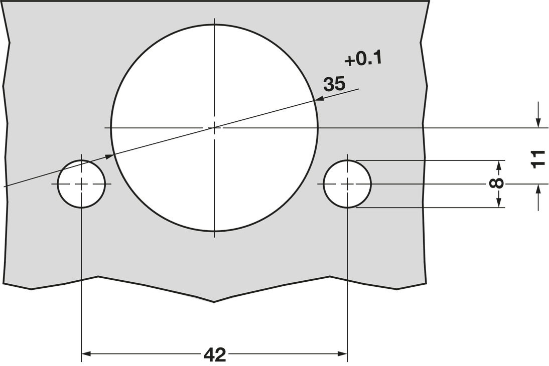 Tiomos 110D Hinge Clk INS Imp w SC NP