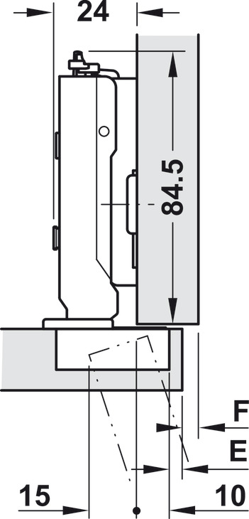 Tiomos 110D Hinge Clk FO SF wo SC Night