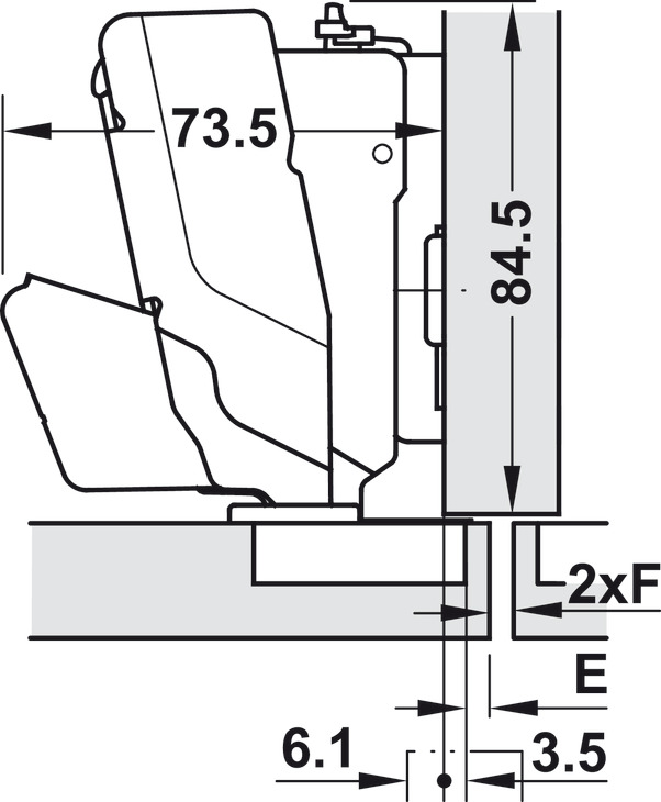 Tiomos 155D Hinge Clk HO SF w SC Night