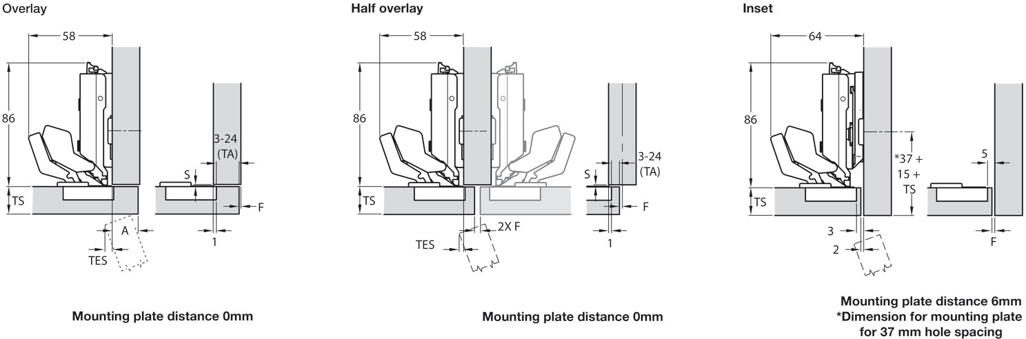 Tiomos M9 110D Hinge Night Tipmatic