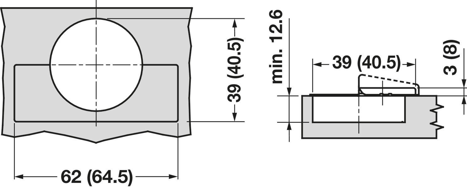 Tiomos 110D Post Hinge Clk Imp w SC NP