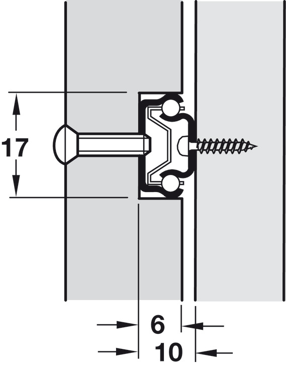 BB DrwRun 17mm Groove Sgl 8kg 280-489mm