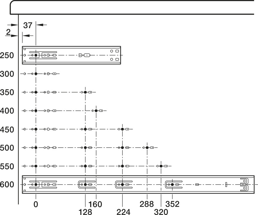 MX BB A DrwRun Side Full 30kg SC 650mm