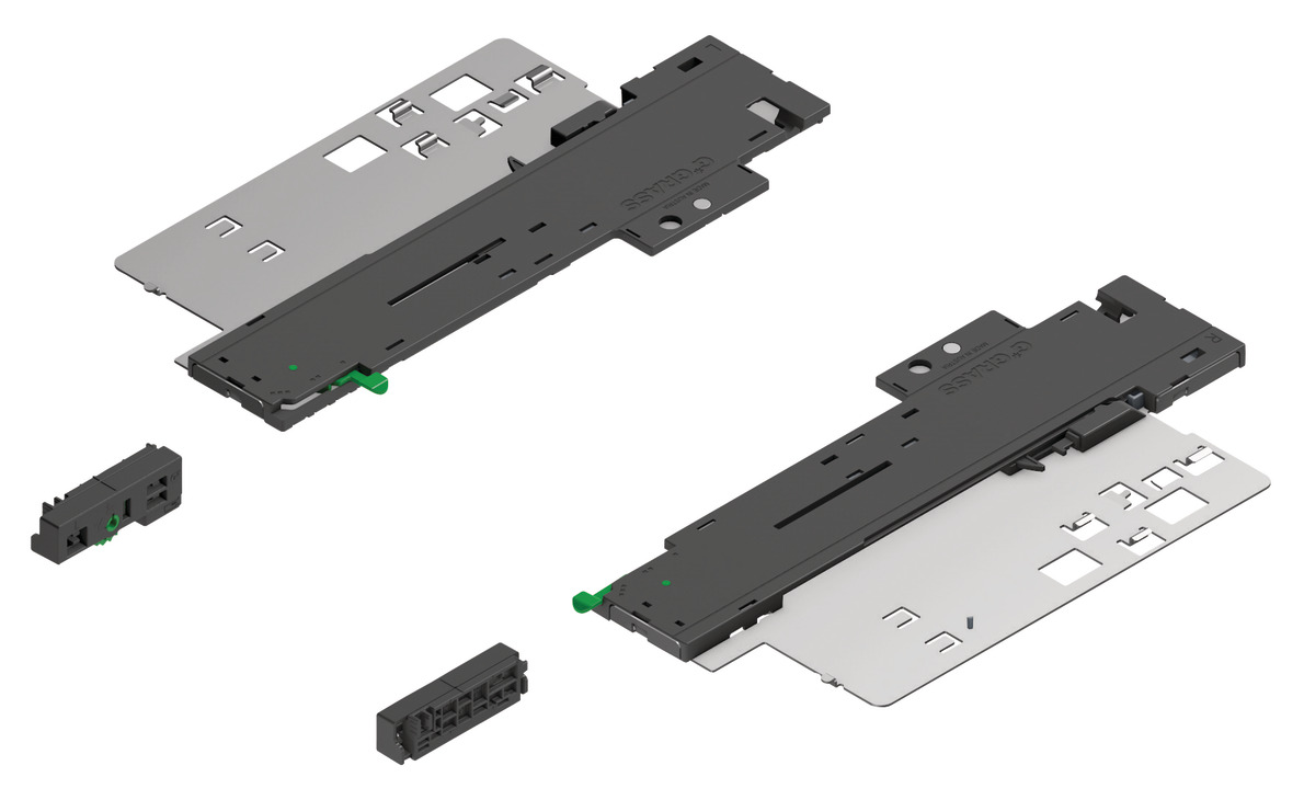 Dynapro Tipmatic Soft Close Set Dk.Gry