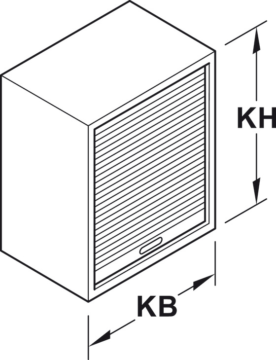 Tambour Door R.Shutter 1200x1620mm PlGry