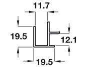 Plinth Cor/End 90D Connector 146mm Slv