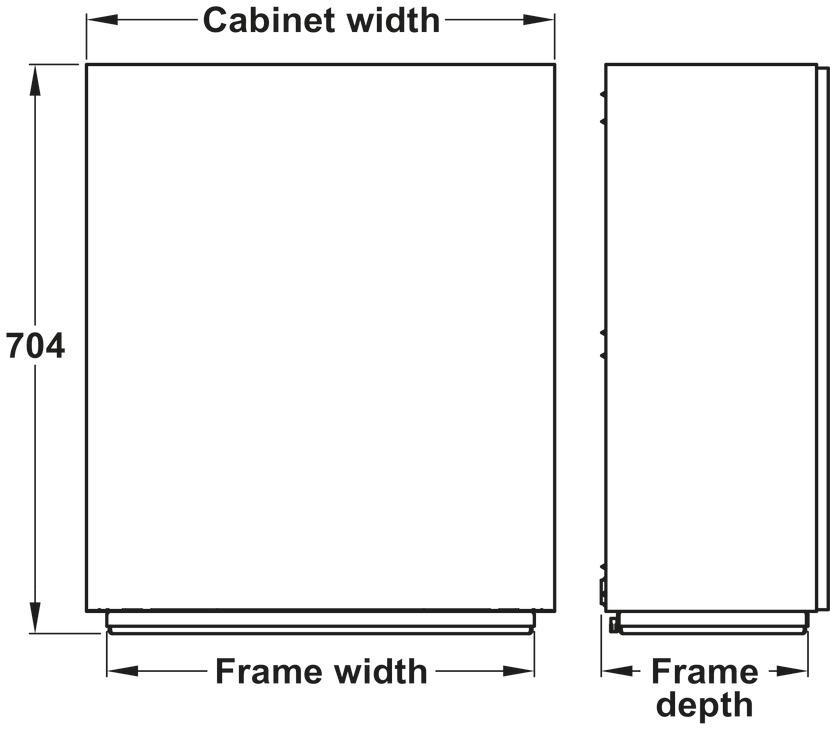 Ropox VertiInside Adj Shelves 600mm Ant