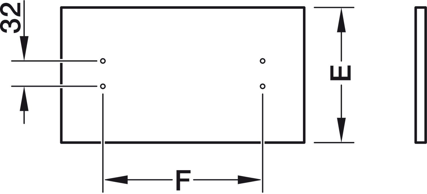 MX Std Sgl Drw Sides 150/300mm St Ant