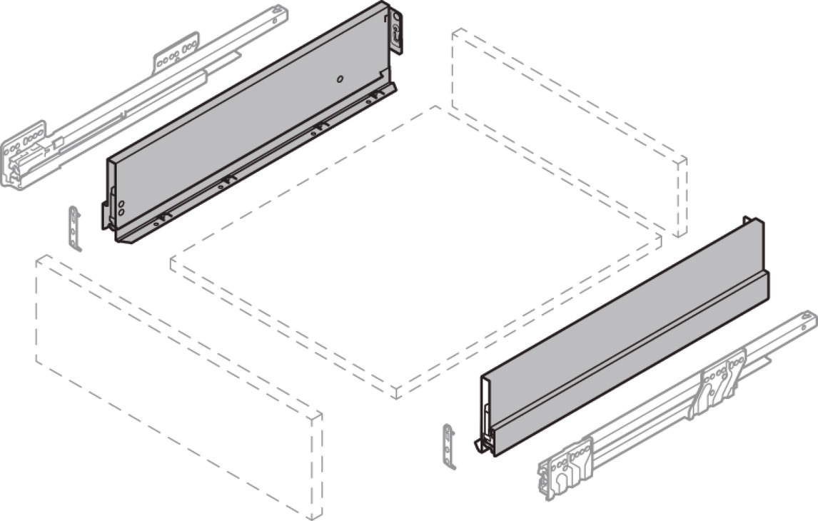 NPS Drw Sides 122/450mm Zir 1pr