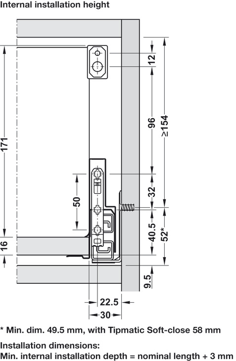 NPS Recangular Rail Set 350mm Zir
