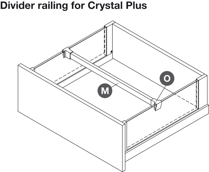 NPS Cry+ Divider Rail Clip Rect Rail Zir
