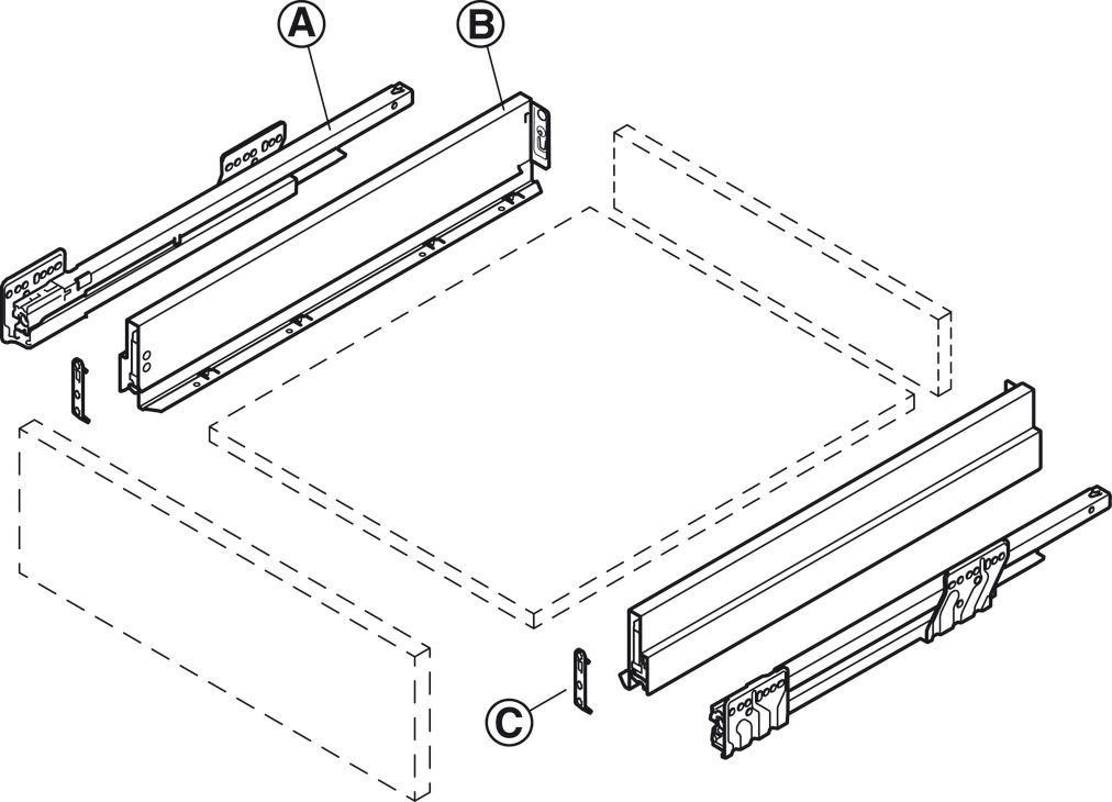 NPS Steel DrwBck 90/600mm Zir