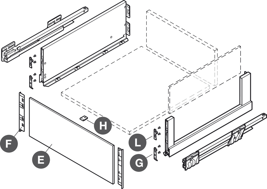 NPS Cry+ Int Drw Pnl Set 186/800mm Zir
