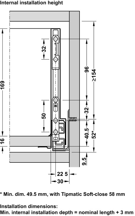 NPS Cry+ FSC AsD Drw 40kg 186/1000mm Stn