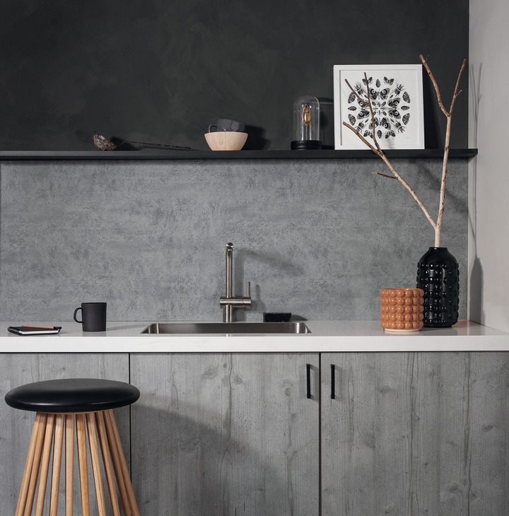 AluSplash 750x3050mm Alu/Matt Concrete