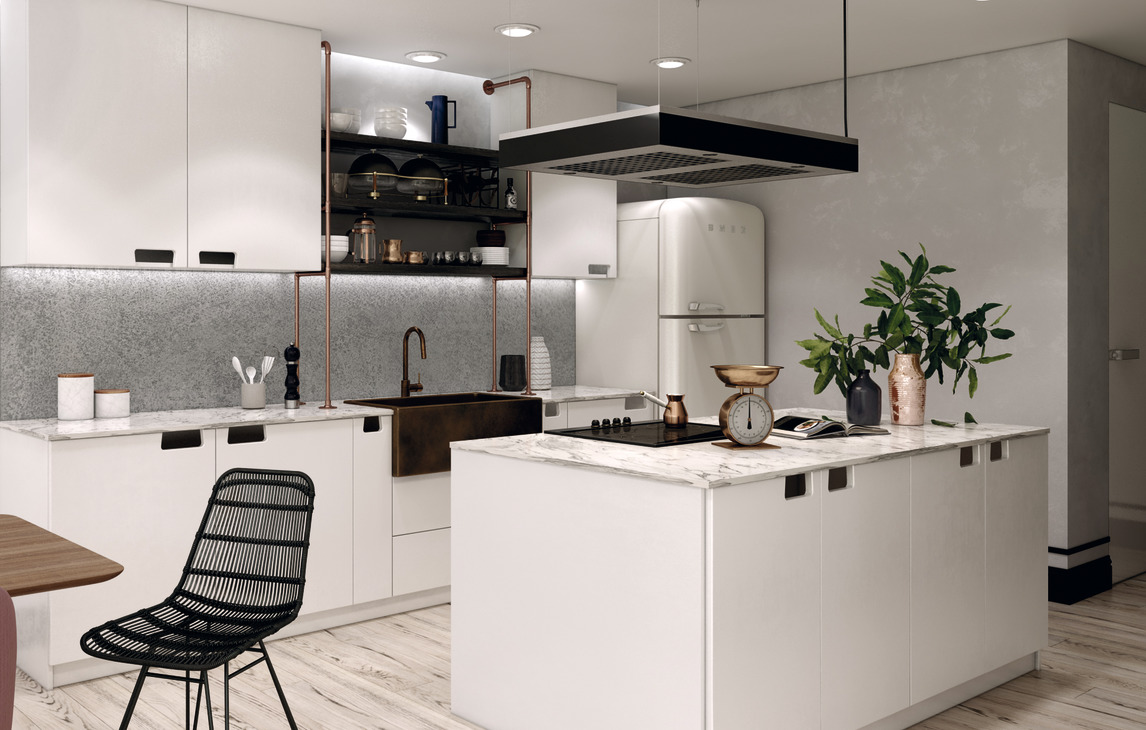 AluSplash 750x3050mm Alu/Matt Concrete