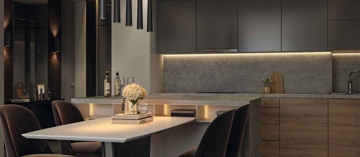 AluSplash 750x3050mm Alu/Matt Concrete