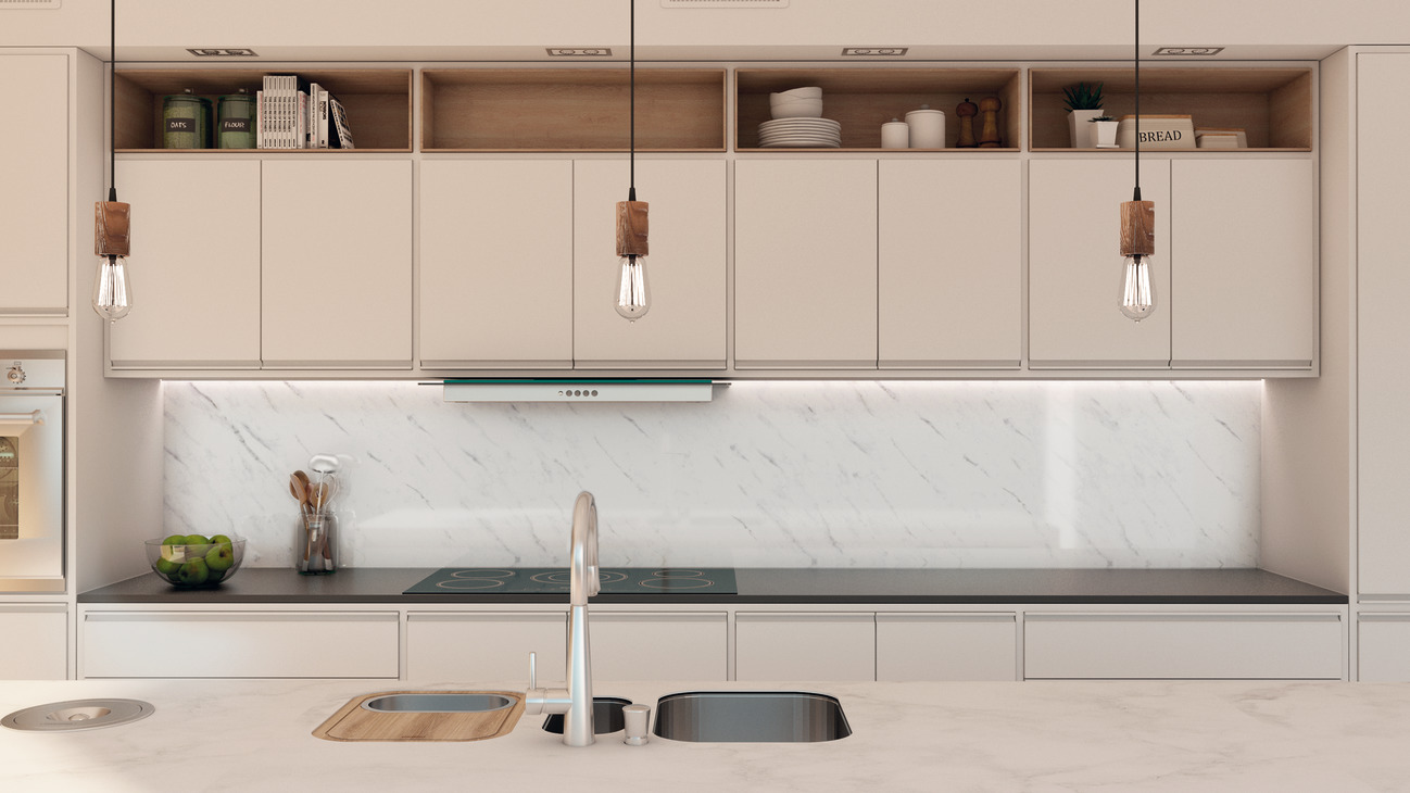 AluSplash 750x3050mm Alu/SM Marble Wht