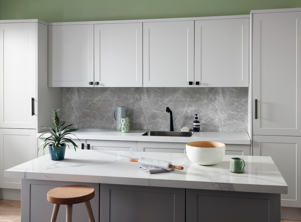 AluSplash 750x3050mm Alu/SM Marble Gry