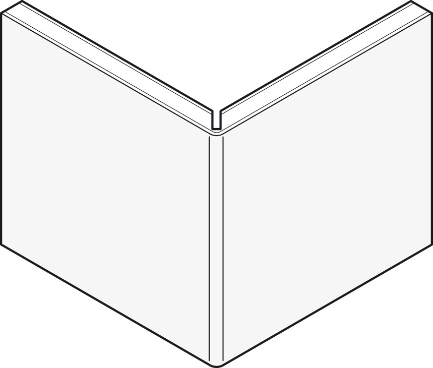 AluSplash Ext Crn Profile 750mm Alu Ant