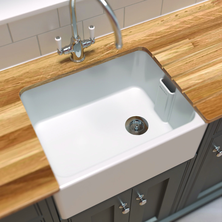 Bidbury&Co Oakford 1.0B Sink Ceramic Wht