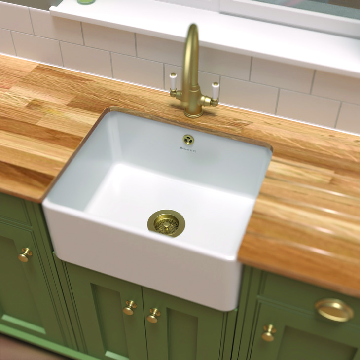 Bidbury&Co Midford 1.0B Sink Ceramic Wht
