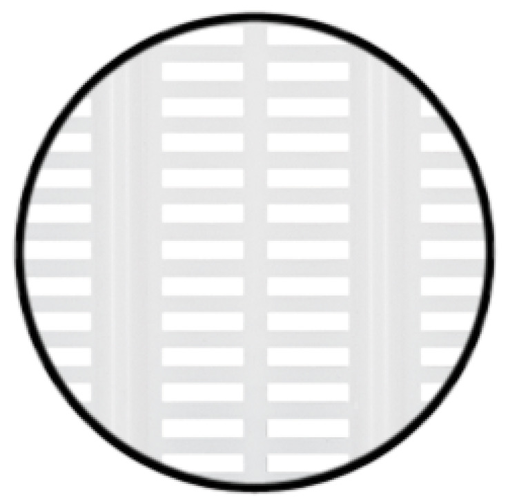 Vent Trim RM D49mm Nail-in Pl White