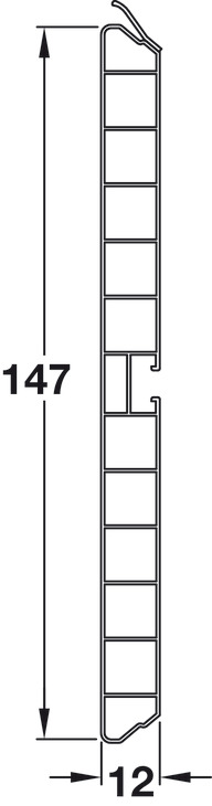 Plinth Panel 147x3000mm PVC/Oak Ven