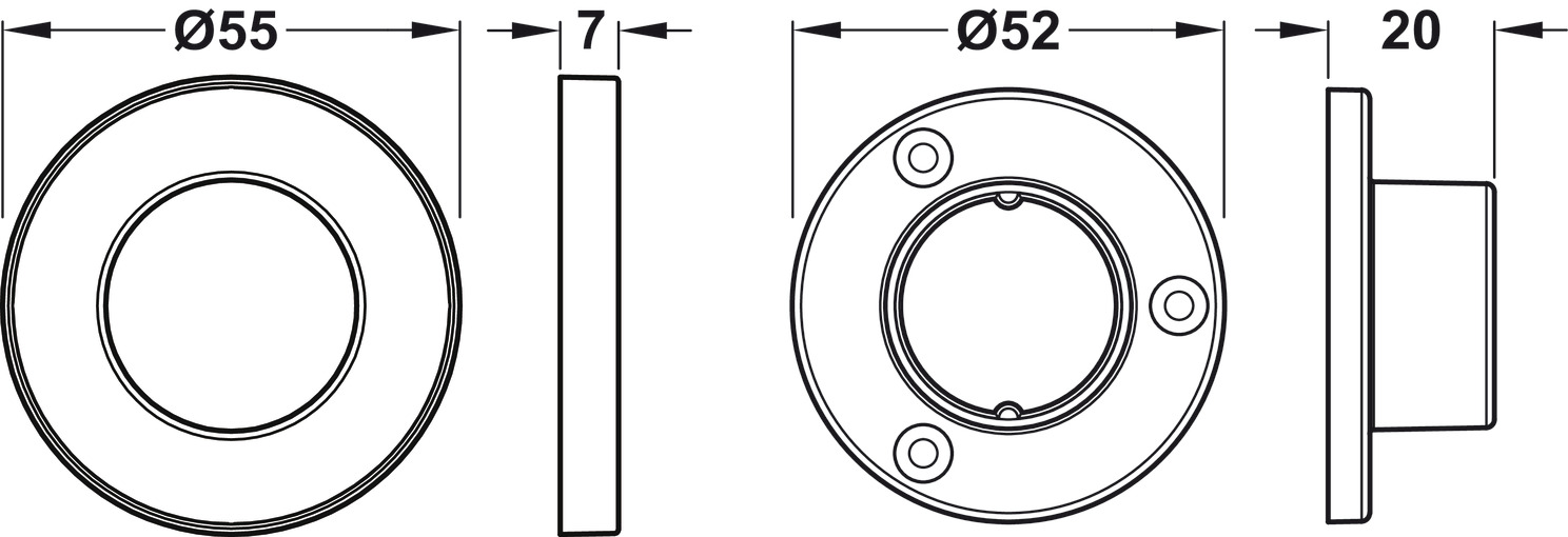 Loox W/Robe End Supports ZA Blk