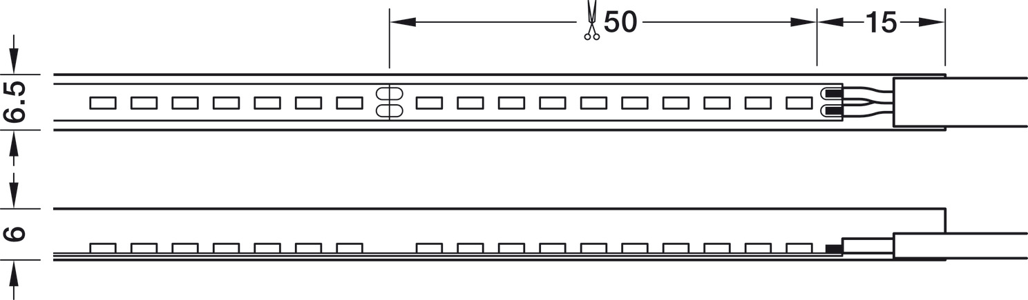 Loox5 Flex LED3084 0.85M 24V/9.6W 3000K