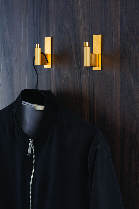 Arpa Plate Hat+Coat Hook 80x25x43mm DBrs
