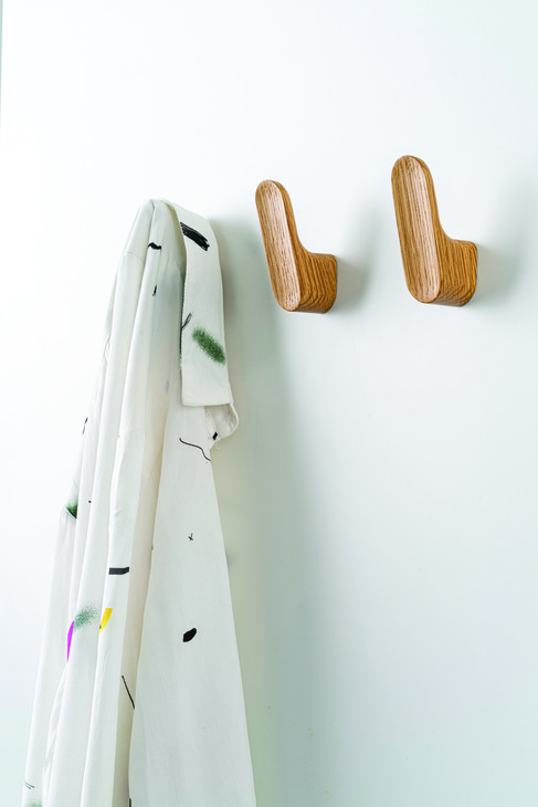 Luv Hat+Coat Hook 28x50x82mm Wood Oak