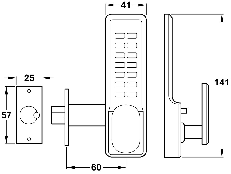CL0055 Contract Dig Mech Lock-Locker