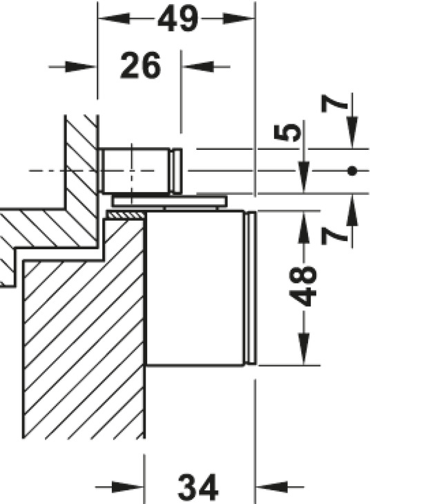 Geze ActiveStop Int Wood Drs SM Alu Slv