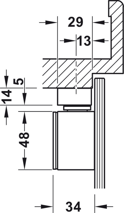 Geze ActiveStop Int Wood Drs SM Alu Slv